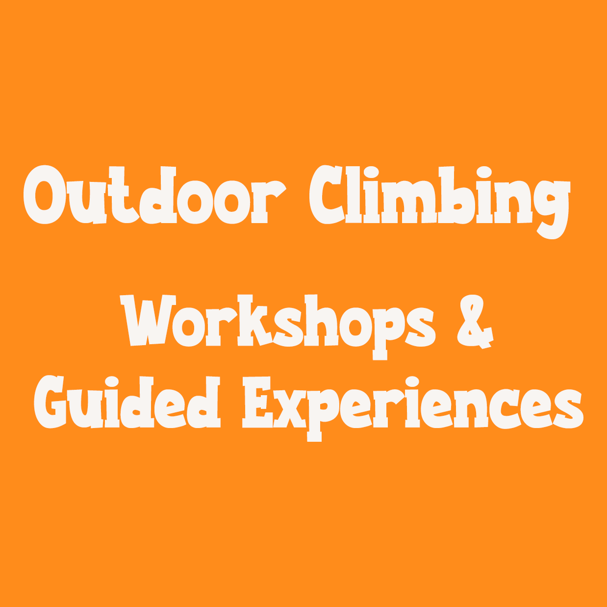 outdoor climbing lessons